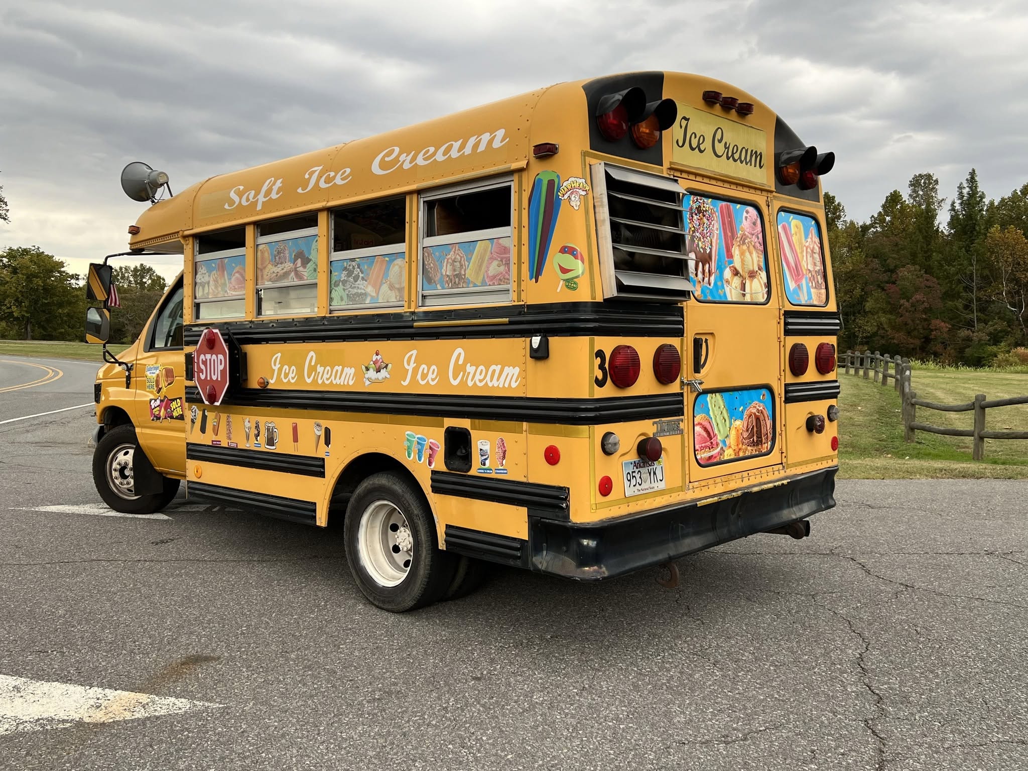 Celena's Ice Cream bus